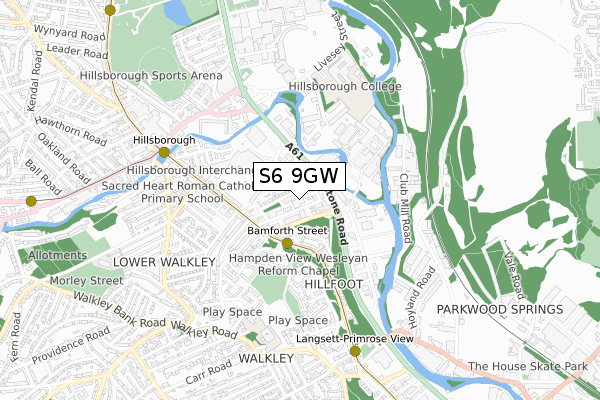 S6 9GW map - small scale - OS Open Zoomstack (Ordnance Survey) S6 9GW map - small scale - OS Open Zoomstack (Ordnance Survey)