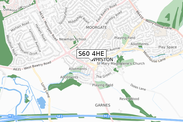 S60 4HE map - small scale - OS Open Zoomstack (Ordnance Survey) S60 4HE map - small scale - OS Open Zoomstack (Ordnance Survey)