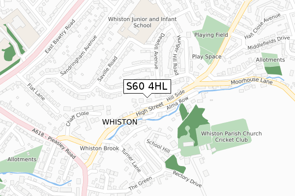 S60 4HL map - large scale - OS Open Zoomstack (Ordnance Survey) S60 4HL map - large scale - OS Open Zoomstack (Ordnance Survey)