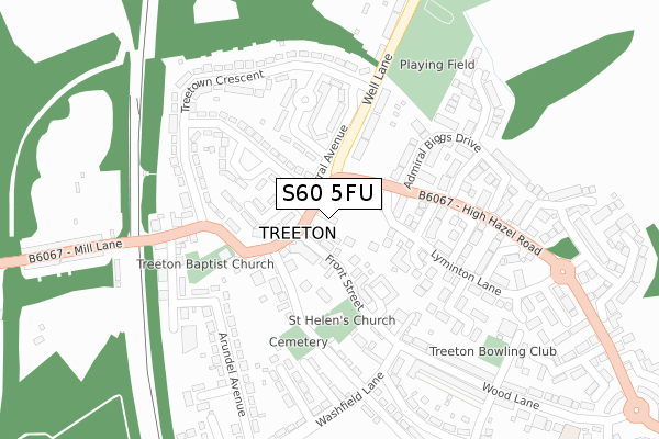 S60 5FU map - large scale - OS Open Zoomstack (Ordnance Survey) S60 5FU map - large scale - OS Open Zoomstack (Ordnance Survey)