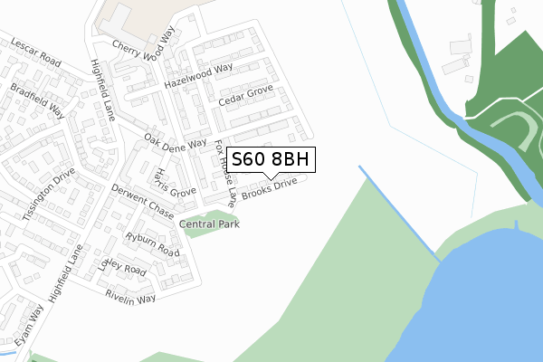 S60 8BH map - large scale - OS Open Zoomstack (Ordnance Survey) S60 8BH map - large scale - OS Open Zoomstack (Ordnance Survey)