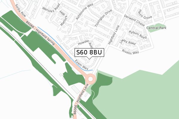 S60 8BU map - large scale - OS Open Zoomstack (Ordnance Survey) S60 8BU map - large scale - OS Open Zoomstack (Ordnance Survey)