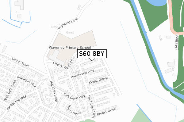 S60 8BY map - large scale - OS Open Zoomstack (Ordnance Survey) S60 8BY map - large scale - OS Open Zoomstack (Ordnance Survey)