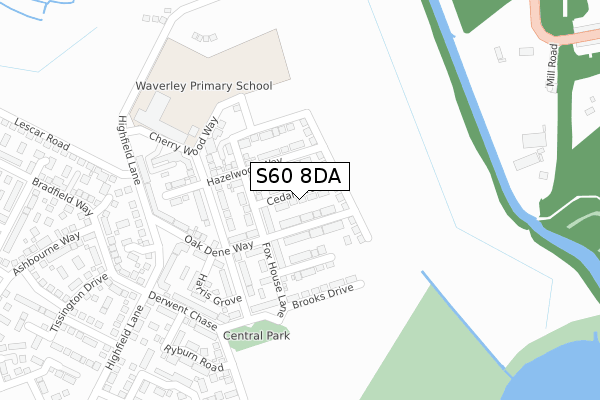 S60 8DA map - large scale - OS Open Zoomstack (Ordnance Survey) S60 8DA map - large scale - OS Open Zoomstack (Ordnance Survey)