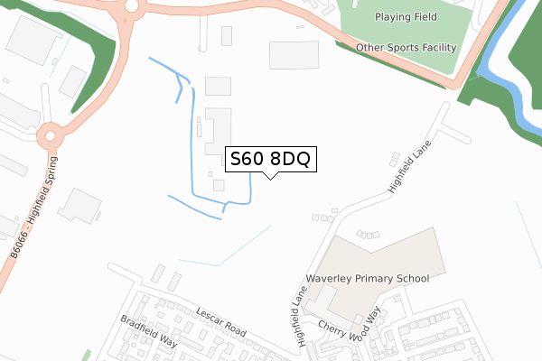 S60 8DQ map - large scale - OS Open Zoomstack (Ordnance Survey) S60 8DQ map - large scale - OS Open Zoomstack (Ordnance Survey)