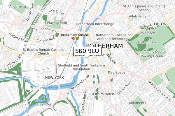 S60 9LU map - small scale - OS Open Zoomstack (Ordnance Survey) S60 9LU map - small scale - OS Open Zoomstack (Ordnance Survey)