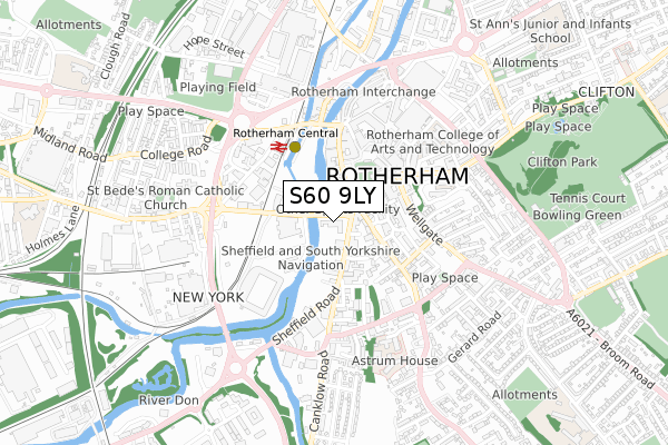 S60 9LY map - small scale - OS Open Zoomstack (Ordnance Survey) S60 9LY map - small scale - OS Open Zoomstack (Ordnance Survey)