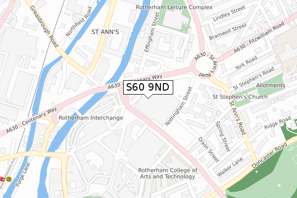 S60 9ND map - large scale - OS Open Zoomstack (Ordnance Survey) S60 9ND map - large scale - OS Open Zoomstack (Ordnance Survey)