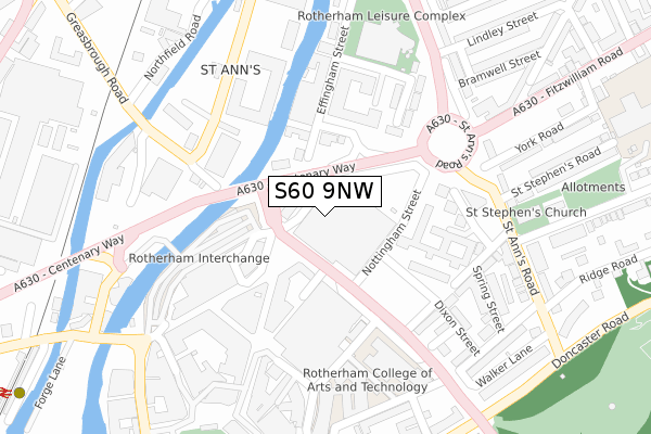 S60 9NW map - large scale - OS Open Zoomstack (Ordnance Survey) S60 9NW map - large scale - OS Open Zoomstack (Ordnance Survey)
