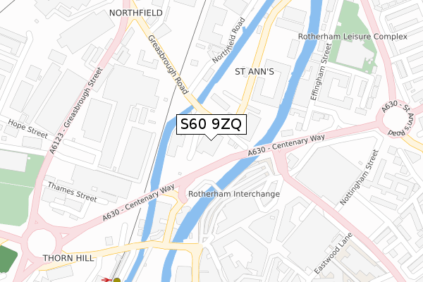 S60 9ZQ map - large scale - OS Open Zoomstack (Ordnance Survey) S60 9ZQ map - large scale - OS Open Zoomstack (Ordnance Survey)