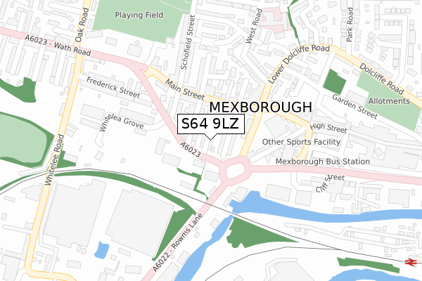 S64 9LZ map - large scale - OS Open Zoomstack (Ordnance Survey) S64 9LZ map - large scale - OS Open Zoomstack (Ordnance Survey)