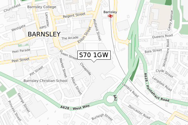 S70 1GW map - large scale - OS Open Zoomstack (Ordnance Survey) S70 1GW map - large scale - OS Open Zoomstack (Ordnance Survey)