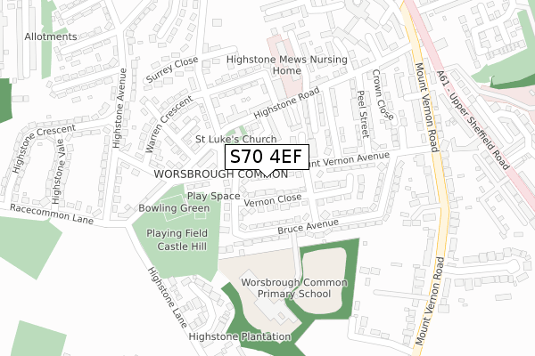 S70 4EF maps, stats, and open data