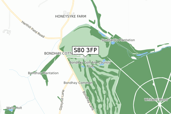 S80 3FP map - small scale - OS Open Zoomstack (Ordnance Survey) S80 3FP map - small scale - OS Open Zoomstack (Ordnance Survey)