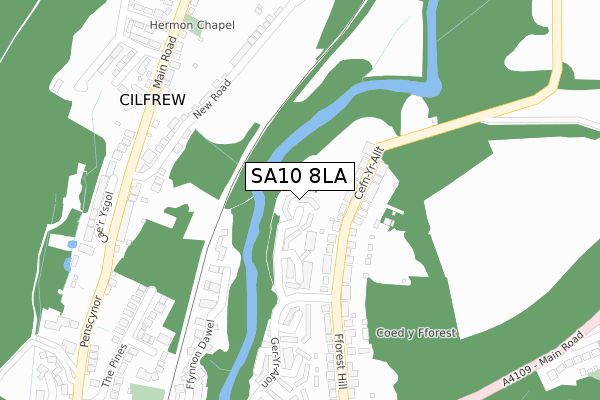 SA10 8LA map - large scale - OS Open Zoomstack (Ordnance Survey) SA10 8LA map - large scale - OS Open Zoomstack (Ordnance Survey)