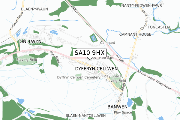 SA10 9HX map - small scale - OS Open Zoomstack (Ordnance Survey) SA10 9HX map - small scale - OS Open Zoomstack (Ordnance Survey)