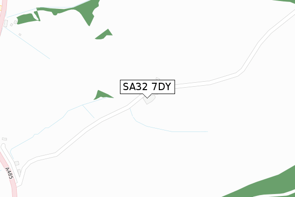 SA32 7DY map - large scale - OS Open Zoomstack (Ordnance Survey) SA32 7DY map - large scale - OS Open Zoomstack (Ordnance Survey)