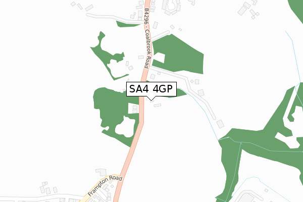 SA4 4GP map - large scale - OS Open Zoomstack (Ordnance Survey)