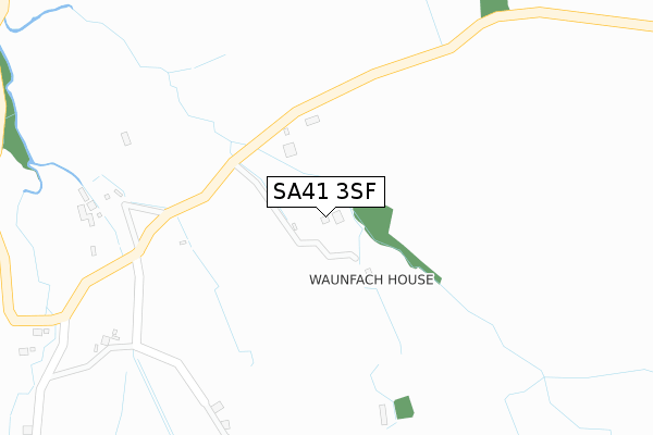 SA41 3SF map - large scale - OS Open Zoomstack (Ordnance Survey) SA41 3SF map - large scale - OS Open Zoomstack (Ordnance Survey)