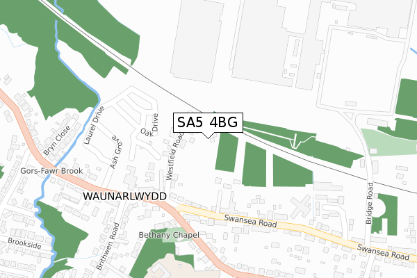 SA5 4BG map - large scale - OS Open Zoomstack (Ordnance Survey) SA5 4BG map - large scale - OS Open Zoomstack (Ordnance Survey)