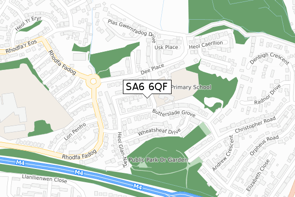 SA6 6QF map - large scale - OS Open Zoomstack (Ordnance Survey) SA6 6QF map - large scale - OS Open Zoomstack (Ordnance Survey)