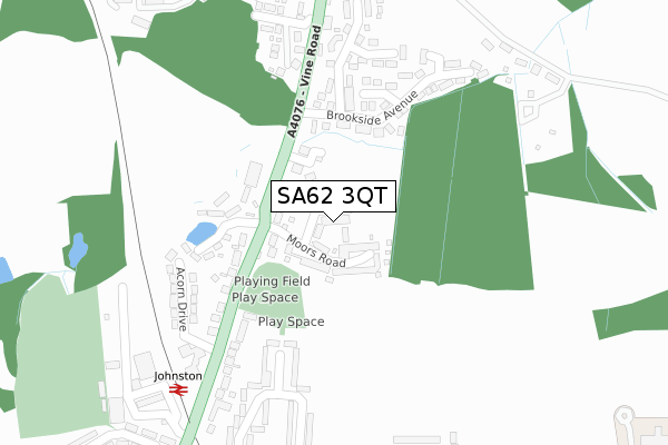 SA62 3QT map - large scale - OS Open Zoomstack (Ordnance Survey) SA62 3QT map - large scale - OS Open Zoomstack (Ordnance Survey)