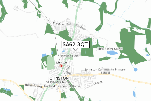 SA62 3QT map - small scale - OS Open Zoomstack (Ordnance Survey) SA62 3QT map - small scale - OS Open Zoomstack (Ordnance Survey)