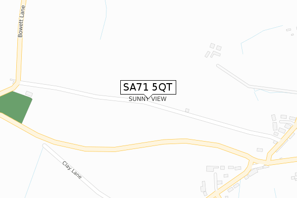 SA71 5QT map - large scale - OS Open Zoomstack (Ordnance Survey)