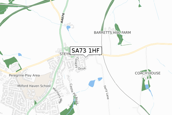 SA73 1HF map - small scale - OS Open Zoomstack (Ordnance Survey) SA73 1HF map - small scale - OS Open Zoomstack (Ordnance Survey)