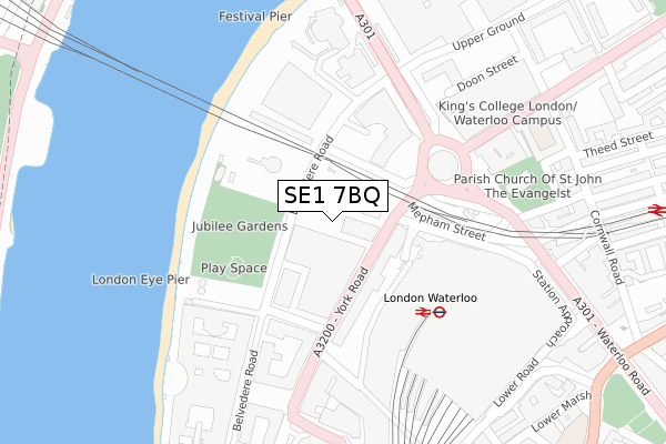 SE1 7BQ map - large scale - OS Open Zoomstack (Ordnance Survey) SE1 7BQ map - large scale - OS Open Zoomstack (Ordnance Survey)