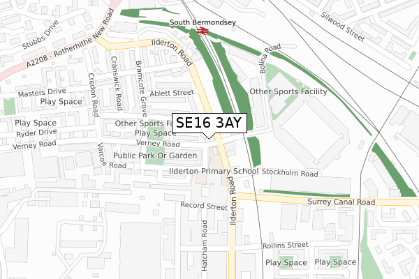 SE16 3AY map - large scale - OS Open Zoomstack (Ordnance Survey) SE16 3AY map - large scale - OS Open Zoomstack (Ordnance Survey)
