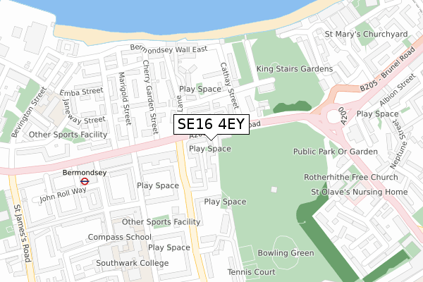 SE16 4EY map - large scale - OS Open Zoomstack (Ordnance Survey) SE16 4EY map - large scale - OS Open Zoomstack (Ordnance Survey)