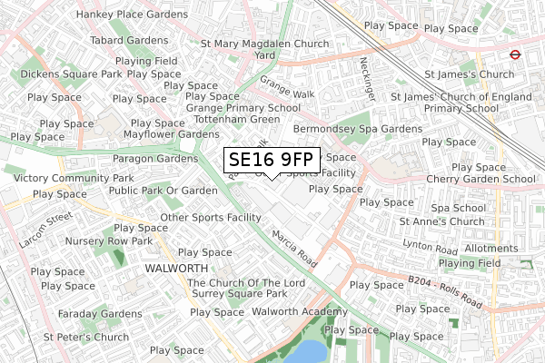 SE16 9FP map - small scale - OS Open Zoomstack (Ordnance Survey) SE16 9FP map - small scale - OS Open Zoomstack (Ordnance Survey)