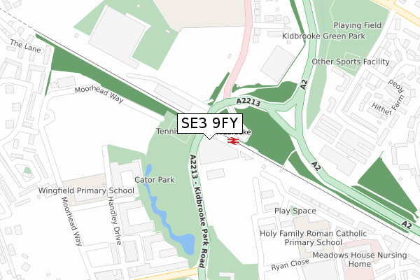 SE3 9FY map - large scale - OS Open Zoomstack (Ordnance Survey) SE3 9FY map - large scale - OS Open Zoomstack (Ordnance Survey)