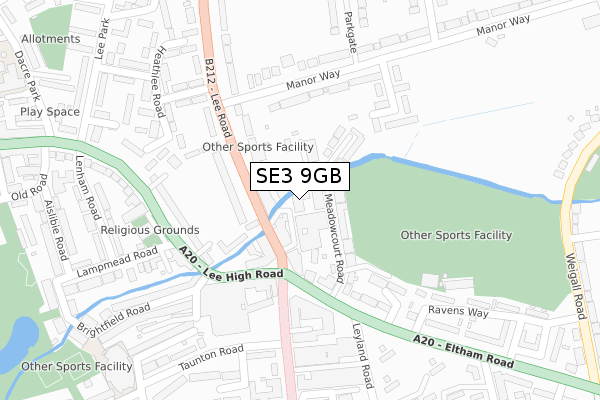 SE3 9GB map - large scale - OS Open Zoomstack (Ordnance Survey)