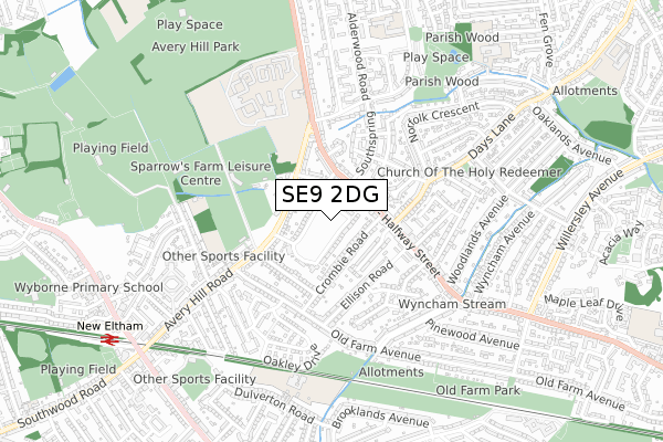 SE9 2DG map - small scale - OS Open Zoomstack (Ordnance Survey) SE9 2DG map - small scale - OS Open Zoomstack (Ordnance Survey)