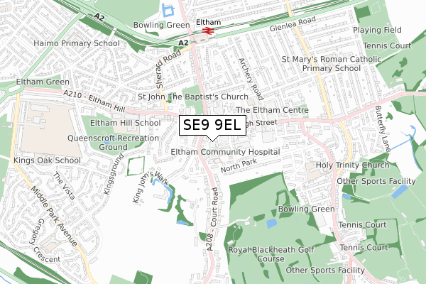 SE9 9EL map - small scale - OS Open Zoomstack (Ordnance Survey) SE9 9EL map - small scale - OS Open Zoomstack (Ordnance Survey)