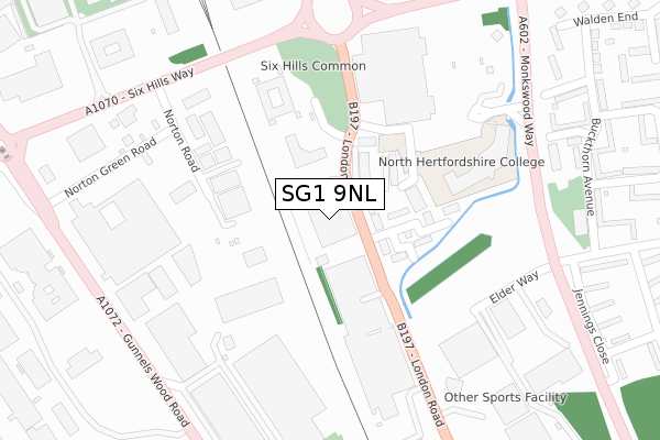 SG1 9NL map - large scale - OS Open Zoomstack (Ordnance Survey) SG1 9NL map - large scale - OS Open Zoomstack (Ordnance Survey)