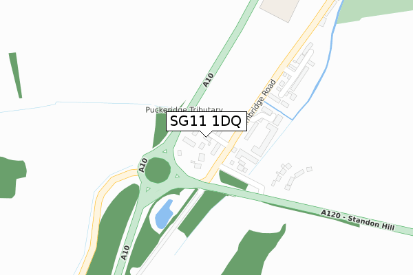 SG11 1DQ map - large scale - OS Open Zoomstack (Ordnance Survey) SG11 1DQ map - large scale - OS Open Zoomstack (Ordnance Survey)