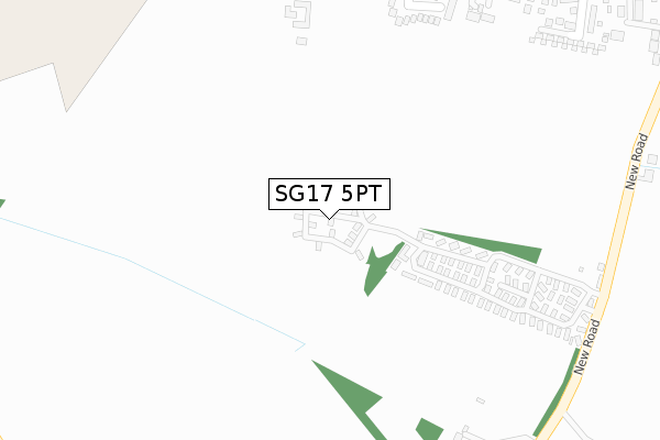 SG17 5PT map - large scale - OS Open Zoomstack (Ordnance Survey) SG17 5PT map - large scale - OS Open Zoomstack (Ordnance Survey)