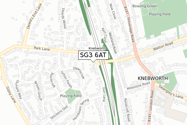 SG3 6AT map - large scale - OS Open Zoomstack (Ordnance Survey) SG3 6AT map - large scale - OS Open Zoomstack (Ordnance Survey)