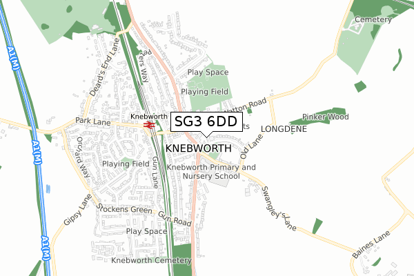 SG3 6DD map - small scale - OS Open Zoomstack (Ordnance Survey) SG3 6DD map - small scale - OS Open Zoomstack (Ordnance Survey)