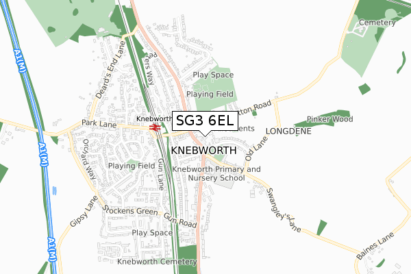 SG3 6EL map - small scale - OS Open Zoomstack (Ordnance Survey) SG3 6EL map - small scale - OS Open Zoomstack (Ordnance Survey)