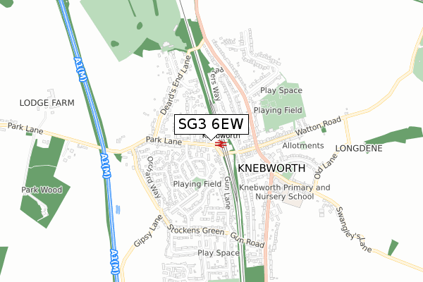 SG3 6EW map - small scale - OS Open Zoomstack (Ordnance Survey) SG3 6EW map - small scale - OS Open Zoomstack (Ordnance Survey)