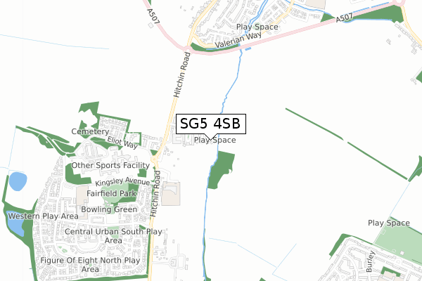 SG5 4SB map - small scale - OS Open Zoomstack (Ordnance Survey) SG5 4SB map - small scale - OS Open Zoomstack (Ordnance Survey)