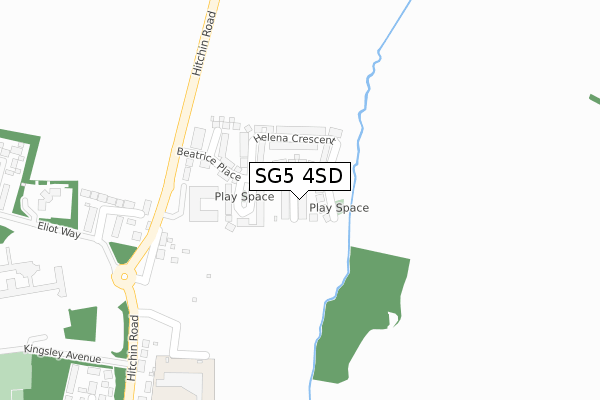 SG5 4SD map - large scale - OS Open Zoomstack (Ordnance Survey) SG5 4SD map - large scale - OS Open Zoomstack (Ordnance Survey)
