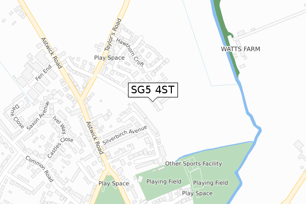 SG5 4ST map - large scale - OS Open Zoomstack (Ordnance Survey) SG5 4ST map - large scale - OS Open Zoomstack (Ordnance Survey)