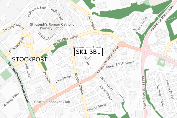 SK1 3BL map - large scale - OS Open Zoomstack (Ordnance Survey) SK1 3BL map - large scale - OS Open Zoomstack (Ordnance Survey)