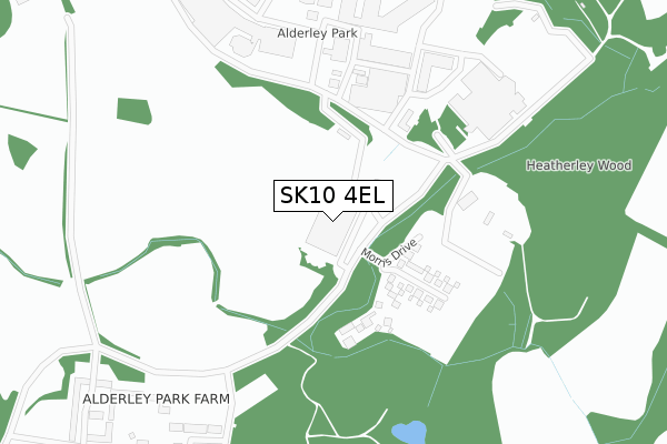 SK10 4EL map - large scale - OS Open Zoomstack (Ordnance Survey)