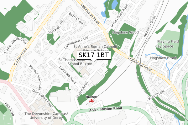 SK17 1BT map - large scale - OS Open Zoomstack (Ordnance Survey) SK17 1BT map - large scale - OS Open Zoomstack (Ordnance Survey)